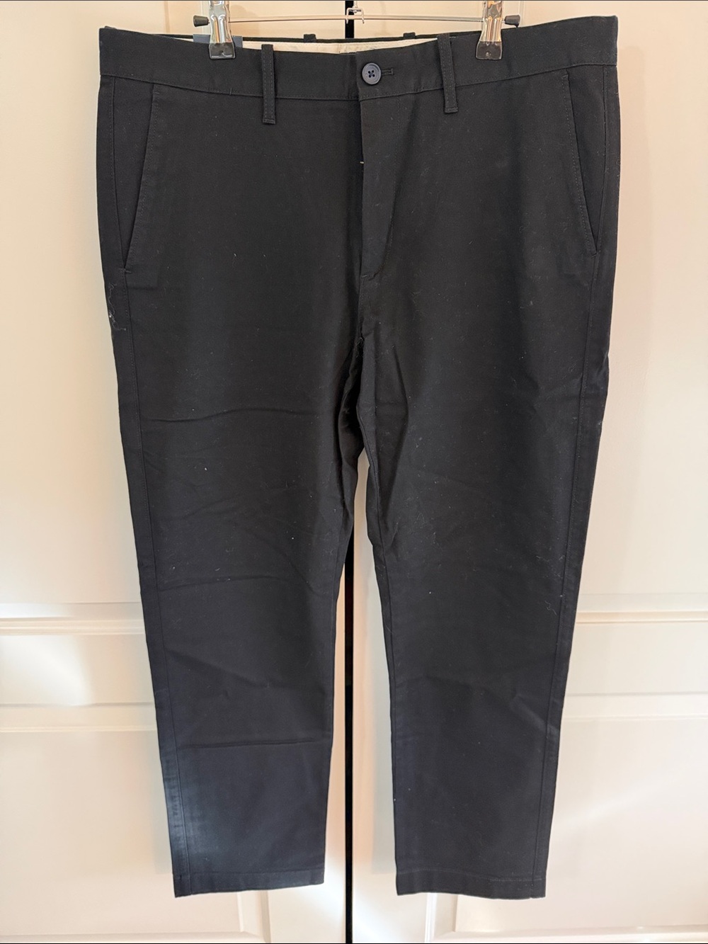 J Crew Flex Men's Straight Black Stretch Chino Pants NWT